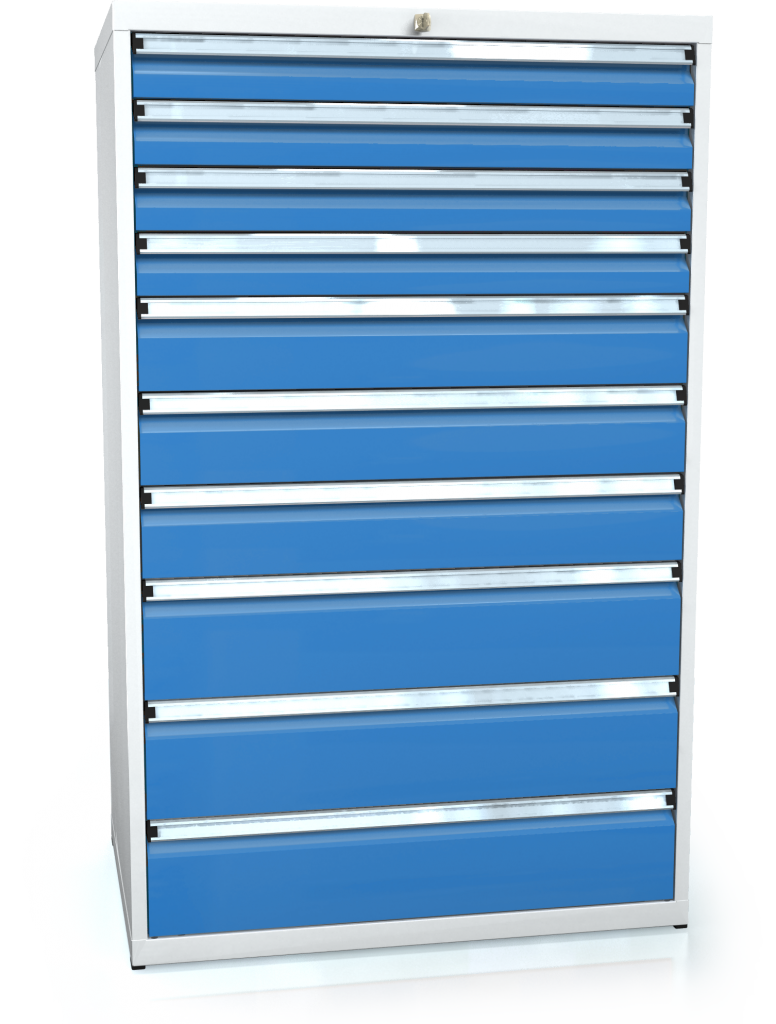 Dílenská zásuvková skříň 1373 x 860 x 600 - 10x zásuvka